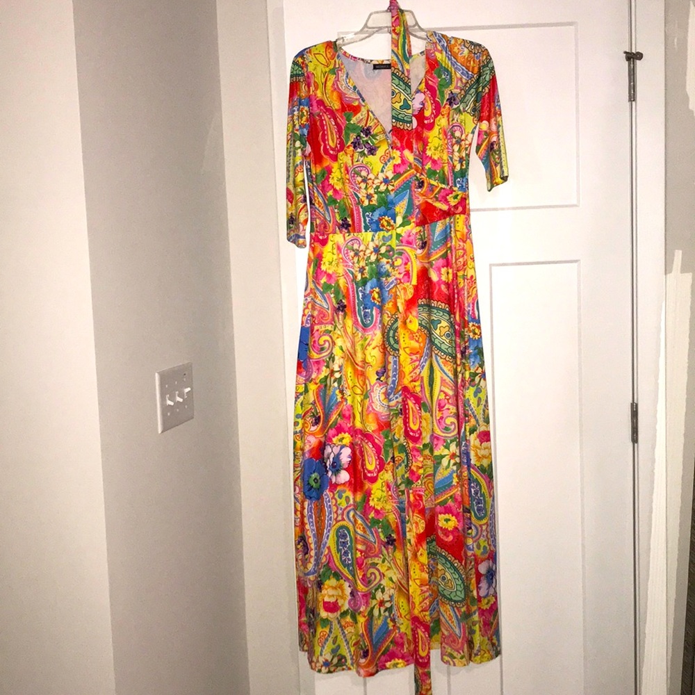 Maxi dress -super bright